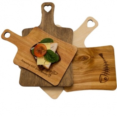 Logo trade promotional merchandise picture of: Wooden sandwitch tray, beige