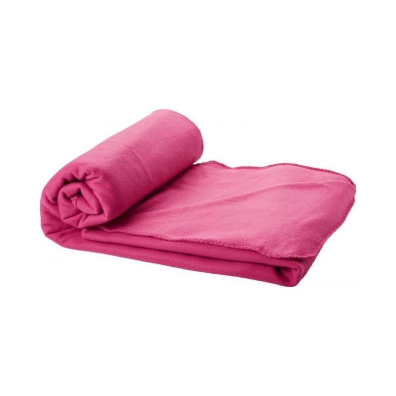 Logo trade corporate gifts picture of: Huggy blanket and pouch, pink