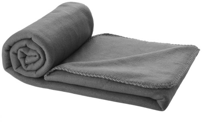 Logo trade advertising products image of: Huggy blanket and pouch, gray