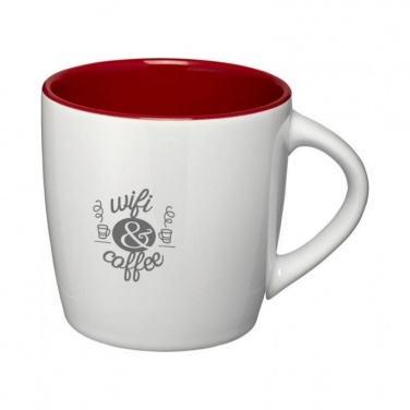 Logotrade promotional giveaways photo of: Aztec ceramic mug, white/red