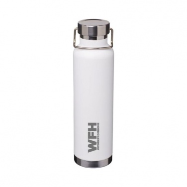 Logotrade promotional merchandise picture of: Thor Copper Vacuum Insulated Bottle, white