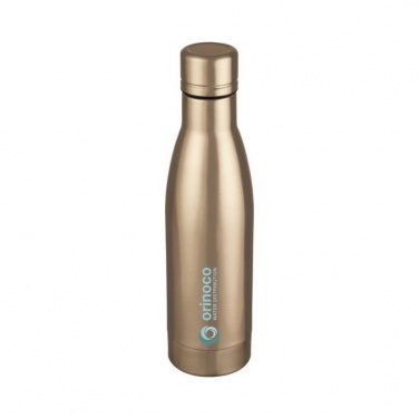 Logo trade promotional merchandise picture of: Vasa copper vacuum insulated bottle, rose gold