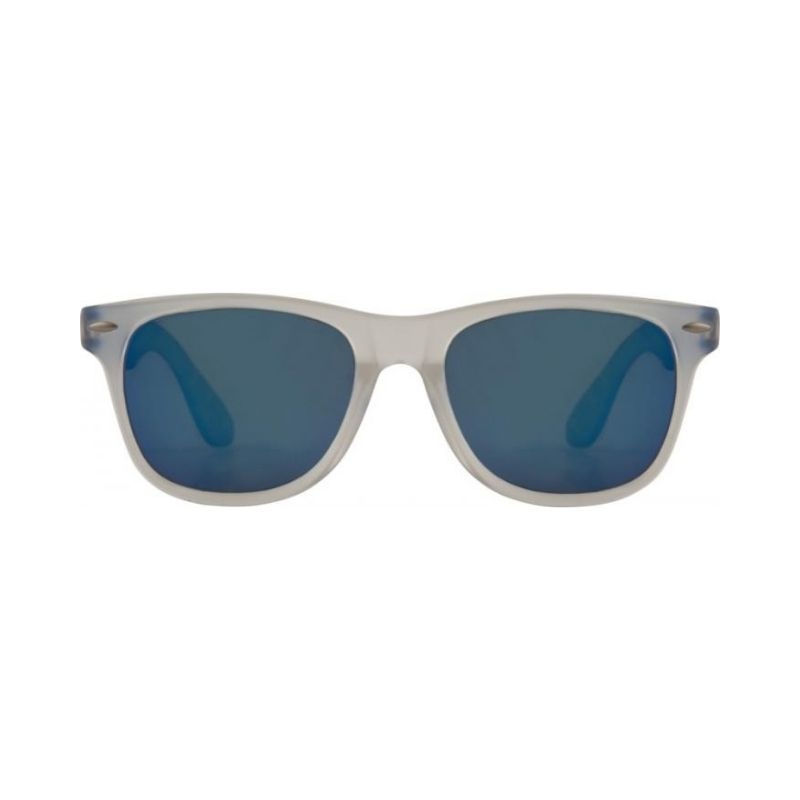 Logo trade promotional item photo of: Sun Ray Mirror sunglasses, royal blue