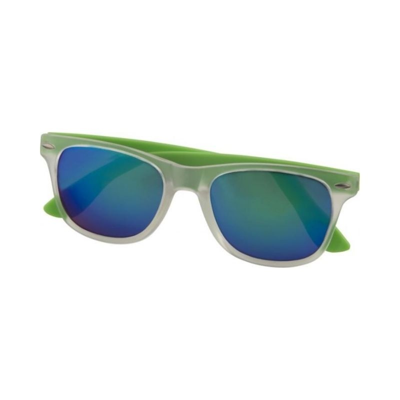 Logo trade advertising products picture of: Sun Ray Mirror sunglasses, lime