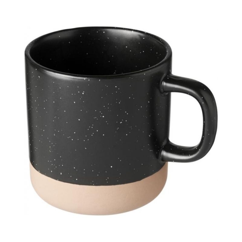Logotrade corporate gift image of: Pascal 360 ml ceramic mug, black