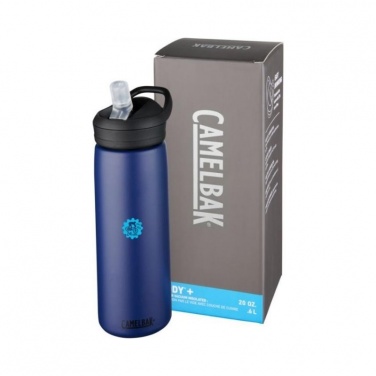 Logotrade promotional items photo of: Eddy+ 600 ml copper vacuum insulated sport bottle, navy