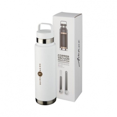 Logotrade promotional gift picture of: Colton 600 ml copper vacuum insulated sport bottle, white