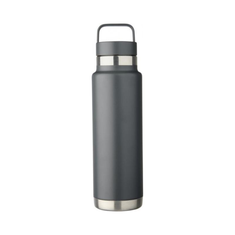 Logo trade advertising product photo of: Colton 600 ml copper vacuum insulated sport bottle, grey