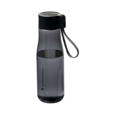 Logo trade promotional merchandise picture of: Ara 640 ml Tritan™ sport bottle with charging cable, smoked