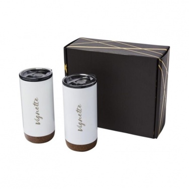 Logotrade advertising products photo of: Valhalla tumbler copper vacuum insulated gift set, white