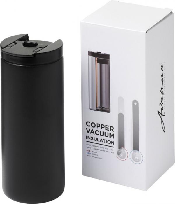 Logo trade advertising product photo of: Lebou 360 ml copper vacuum insulated tumbler, black