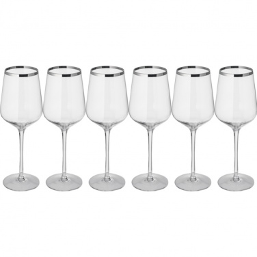 Logo trade corporate gifts picture of: Set of 6 white wine glasses