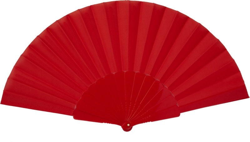 Logotrade promotional merchandise image of: Maestral foldable handfan in paper box, red