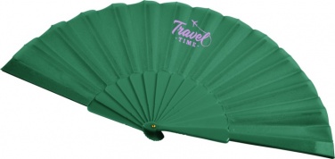 Logo trade promotional giveaways picture of: Maestral foldable handfan in paper box, green