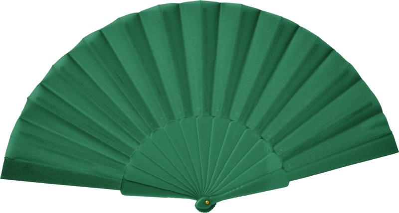 Logo trade promotional item photo of: Maestral foldable handfan in paper box, green