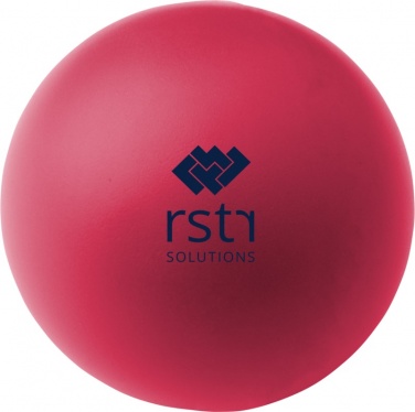 Logo trade advertising product photo of: Cool round stress reliever, magenta