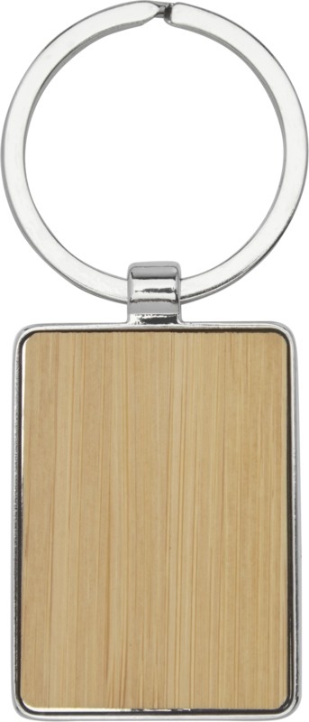 Logotrade promotional item image of: Neta bamboo rectangular keychain