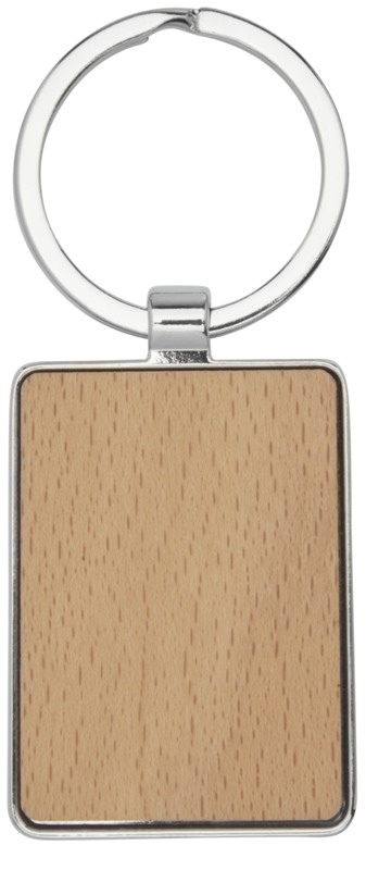 Logotrade promotional gift image of: Mauro beech wood rectangular keychain