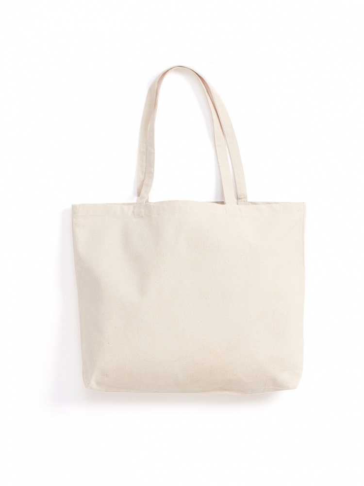 Logo trade promotional giveaways picture of: Canvas bag GOTS, off-white