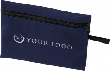 Logo trade corporate gift photo of: Bay face mask pouch, navy