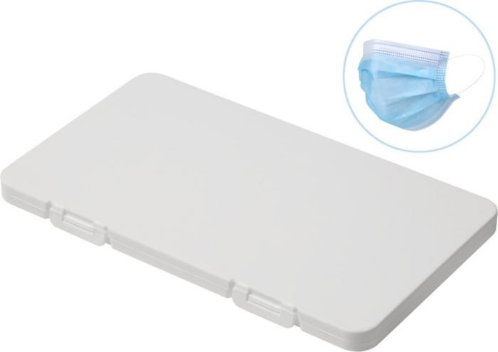 Logo trade business gift photo of: Mask-Safe antimicrobial face mask case, white