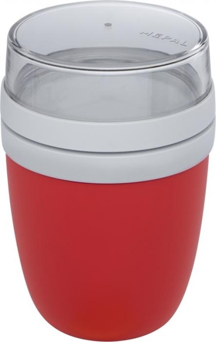 Logo trade corporate gifts picture of: Ellipse lunch pot, red