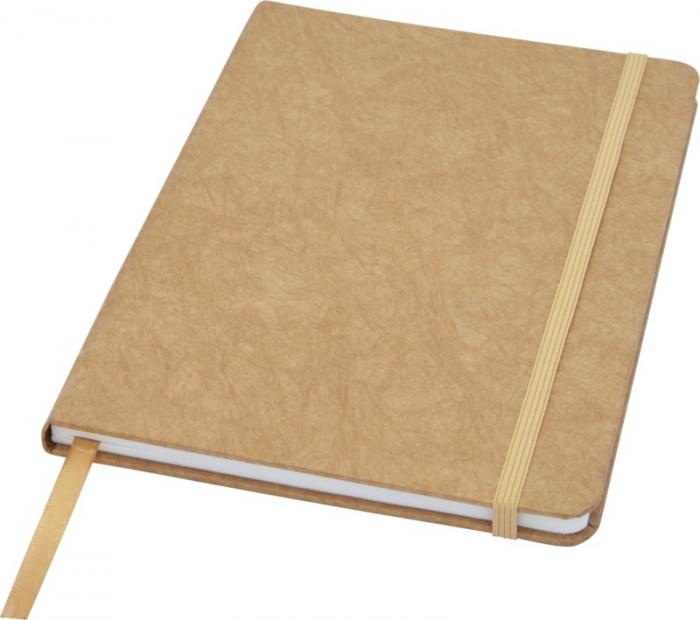 Logotrade promotional merchandise photo of: Breccia A5 stone paper notebook, brown