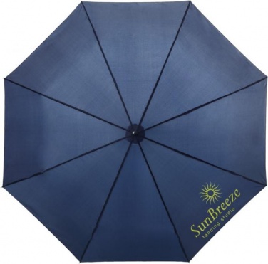 Logotrade promotional merchandise photo of: 21,5'' 3-section Ida Umbrella, navy blue
