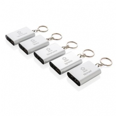 Logotrade promotional product image of: 1.000 mAh keychain powerbank, silver