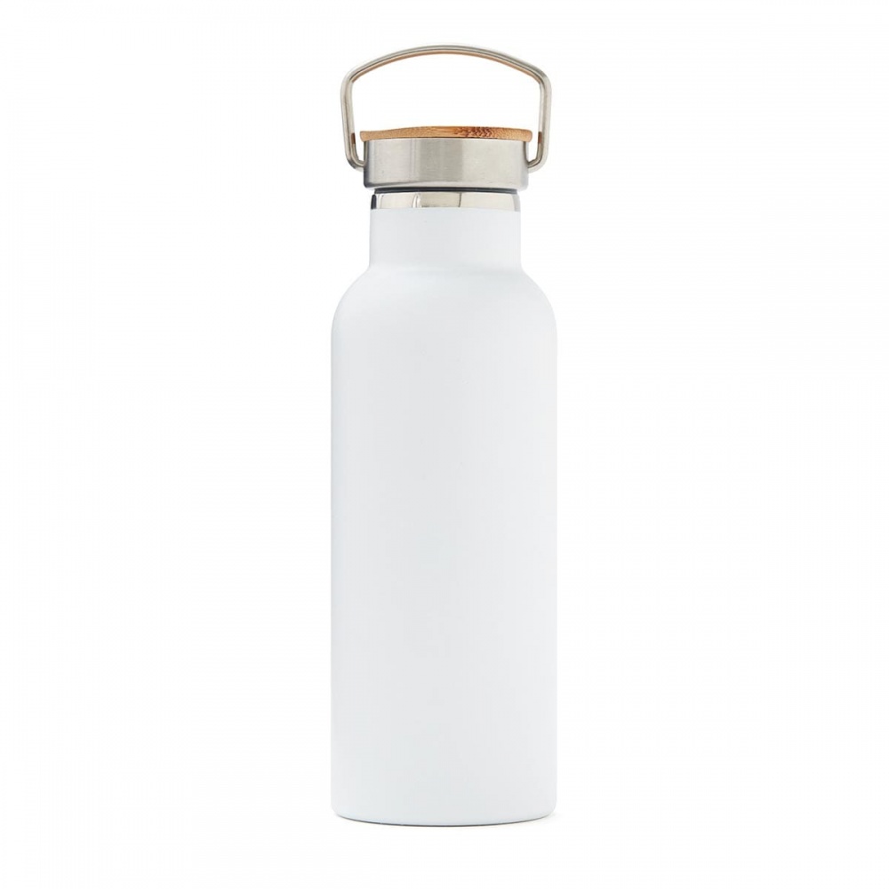 Logo trade advertising products picture of: Miles insulated bottle, white