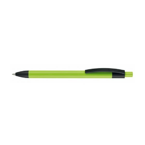 Logo trade promotional merchandise image of: Capri soft-touch ballpoint pen, green