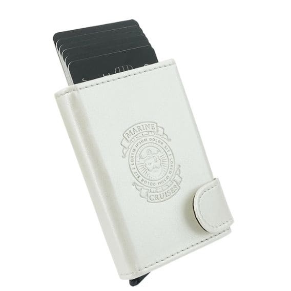 Logotrade promotional merchandise photo of: RFID wallet Oxford, white