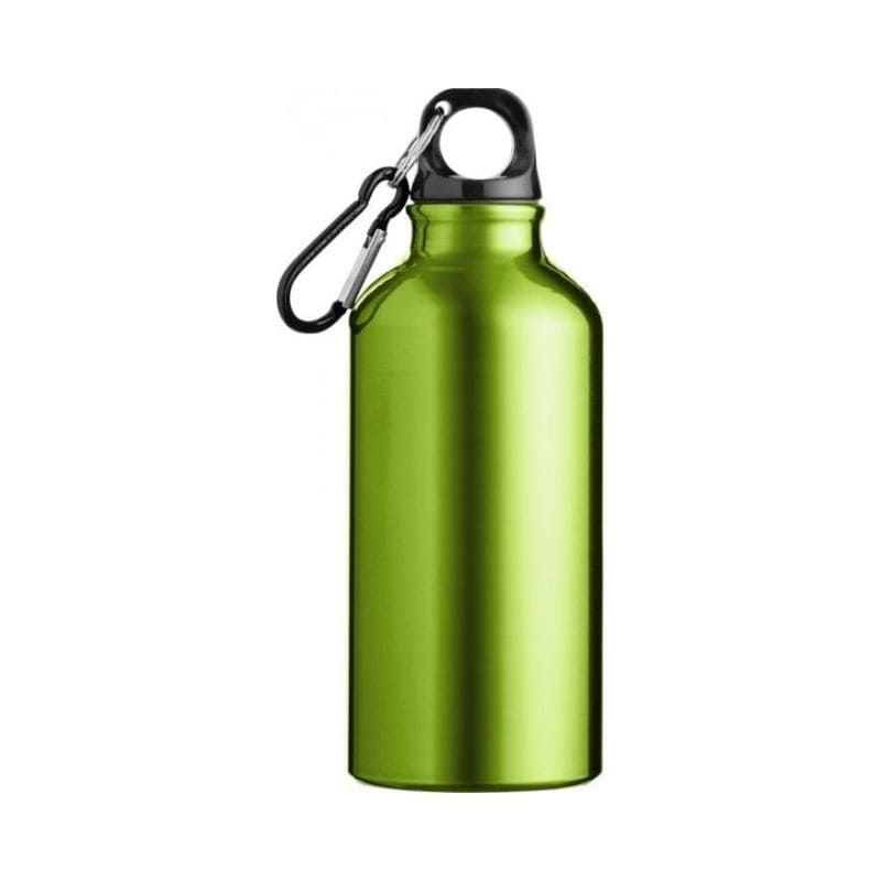 Logo trade promotional gift photo of: Oregon drinking bottle with carabiner, green