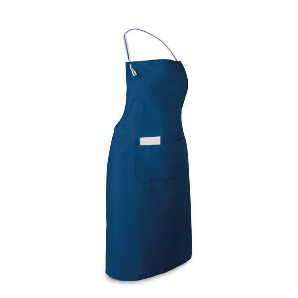 Logo trade promotional giveaway photo of: Apron with 2 pockets, blue