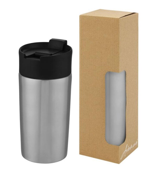 Logo trade promotional giveaways picture of: Jetta 330 ml copper vacuum insulated tumbler, silver