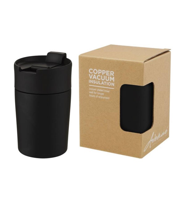 Logotrade promotional product image of: Jetta 180 ml copper vacuum insulated tumbler, black