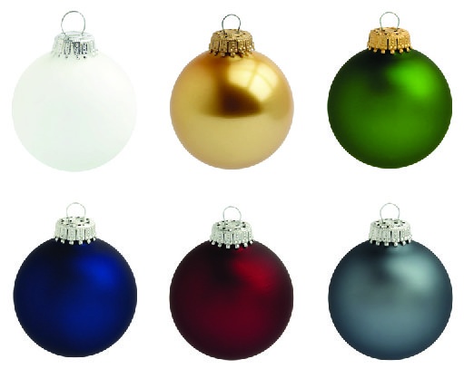 Logo trade promotional items image of: Christmas ball with 1 color logo 6 cm