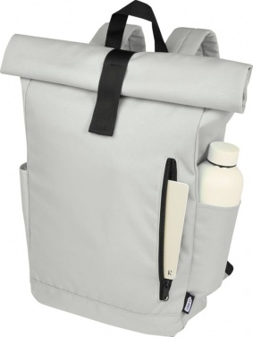 Logotrade promotional giveaways photo of: Cool Byron 15.6" roll-top backpack 18L, light grey