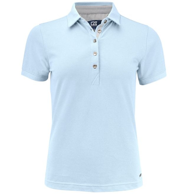 Logo trade promotional products picture of: Advantage Premium Polo Ladies, sky blue