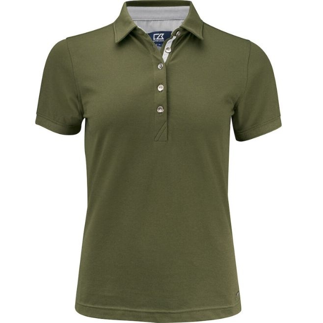 Logo trade advertising products image of: Advantage Premium Polo Ladies, ivy green