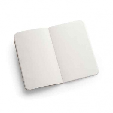 Logo trade business gift photo of: Elephant matter A6 notebook, natural white