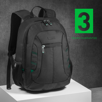 Logo trade promotional item photo of: Backpack City 15", black/green