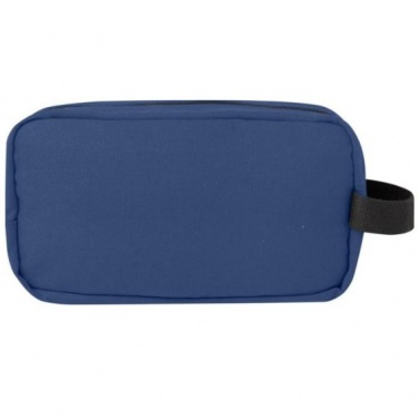 Logotrade promotional gift picture of: Joey GRS recycled canvas travel accessory pouch bag 3,5 l, blue