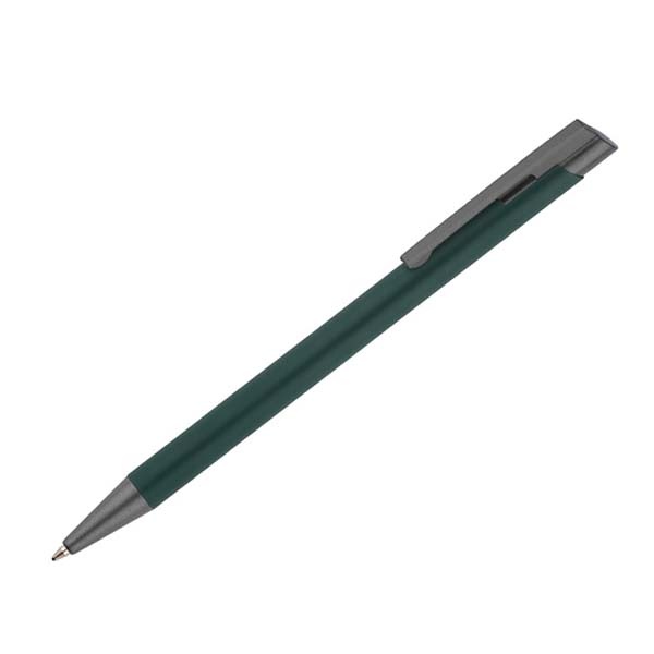 Logotrade promotional product picture of: Soft touch ballpen Optima, green