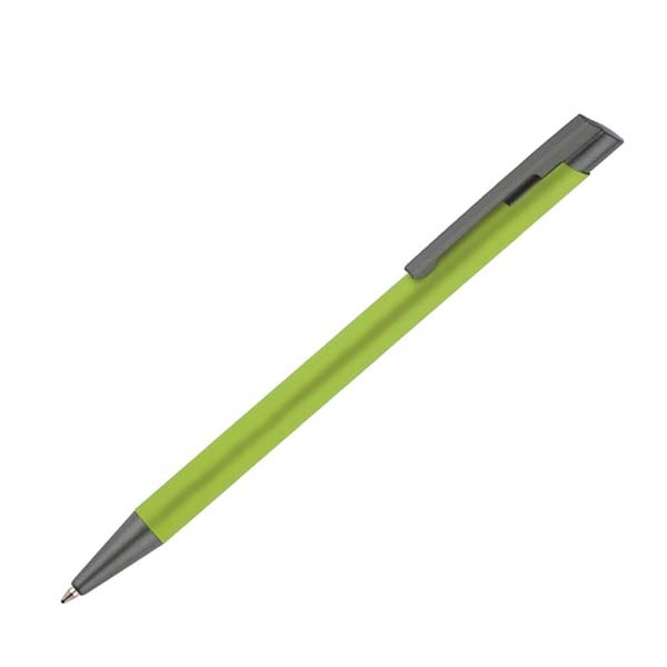 Logotrade corporate gift image of: Soft touch ballpen Optima, light green