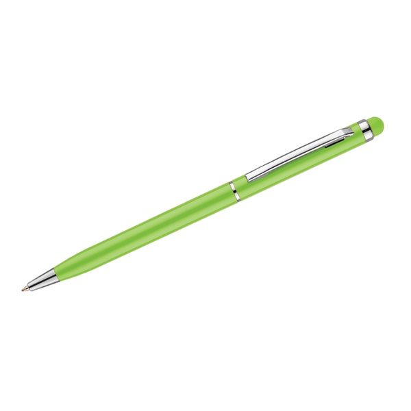 Logo trade promotional merchandise photo of: Touch pen Tin, light green