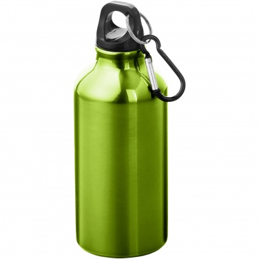 Logo trade promotional products picture of: Oregon 400 ml aluminium water bottle with carabiner