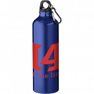 Logo trade advertising products image of: Oregon 770 ml aluminium water bottle with carabiner