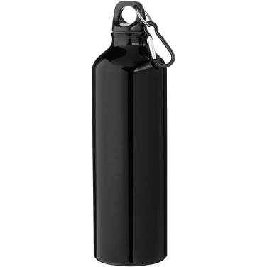 Logo trade promotional merchandise image of: Oregon 770 ml aluminium water bottle with carabiner