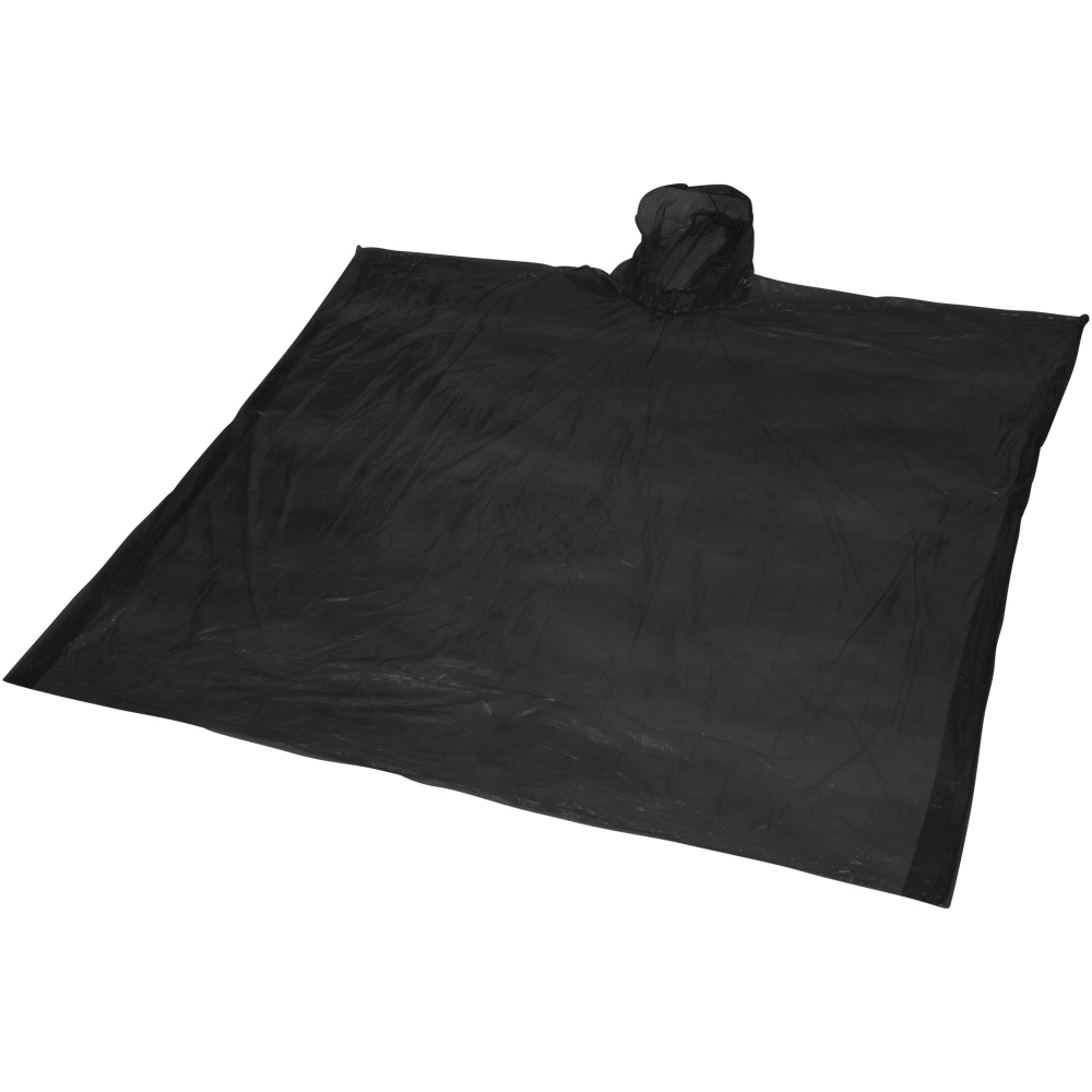 Logo trade business gift photo of: Ziva disposable rain poncho with storage pouch